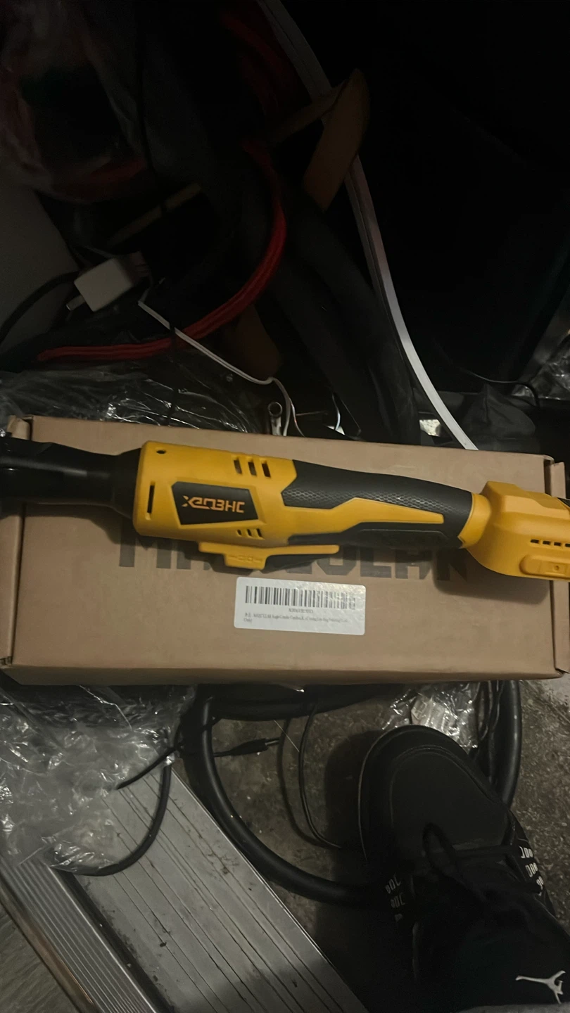Yellow Xenhc Cordless Ratchet Wrench