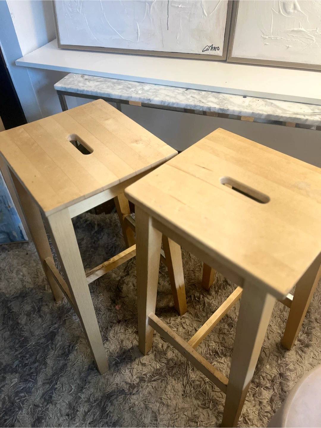 IKEA NILSOLLE Bar Stools (2)