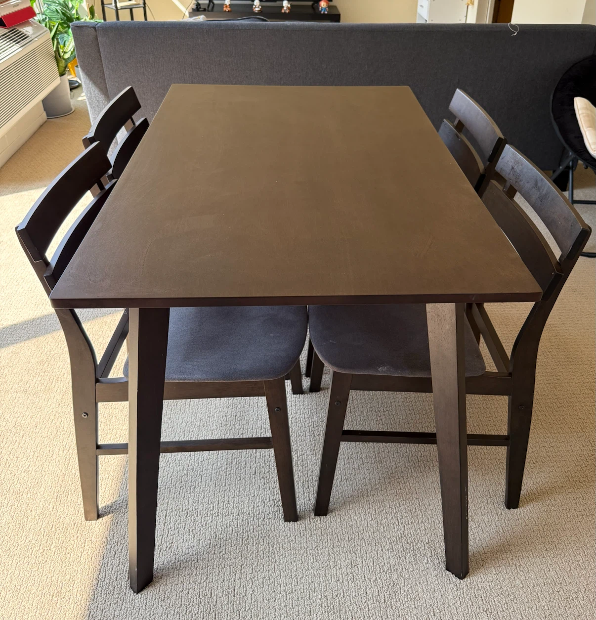 Dining Table Set with 4 Chairs