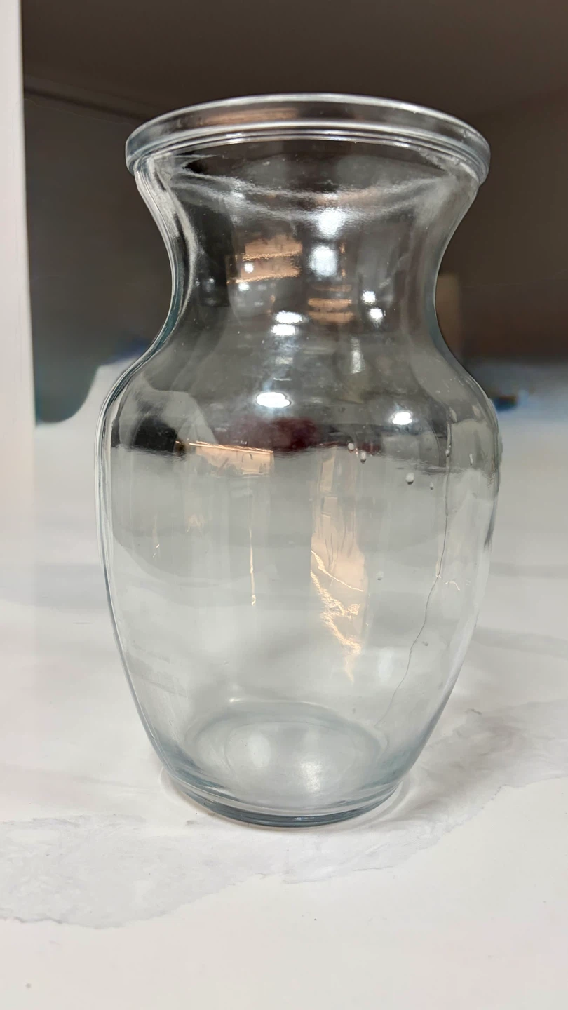 Clear Glass Bud Vase - 18 cm