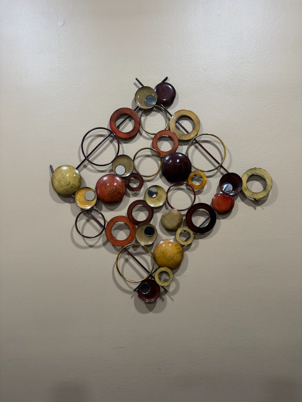 Metal Wall Art Decor Circles Abstract - photo 3
