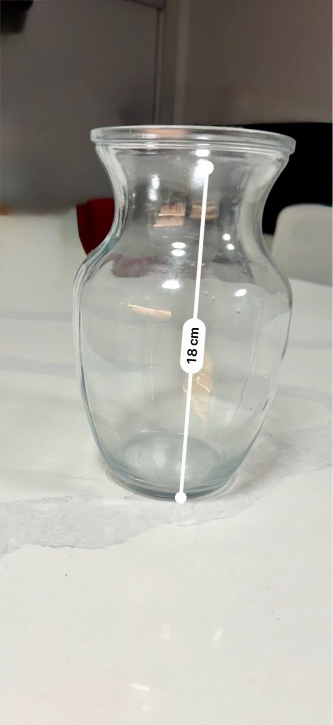 Set of 3 Clear Glass Vases/Containers - photo 5