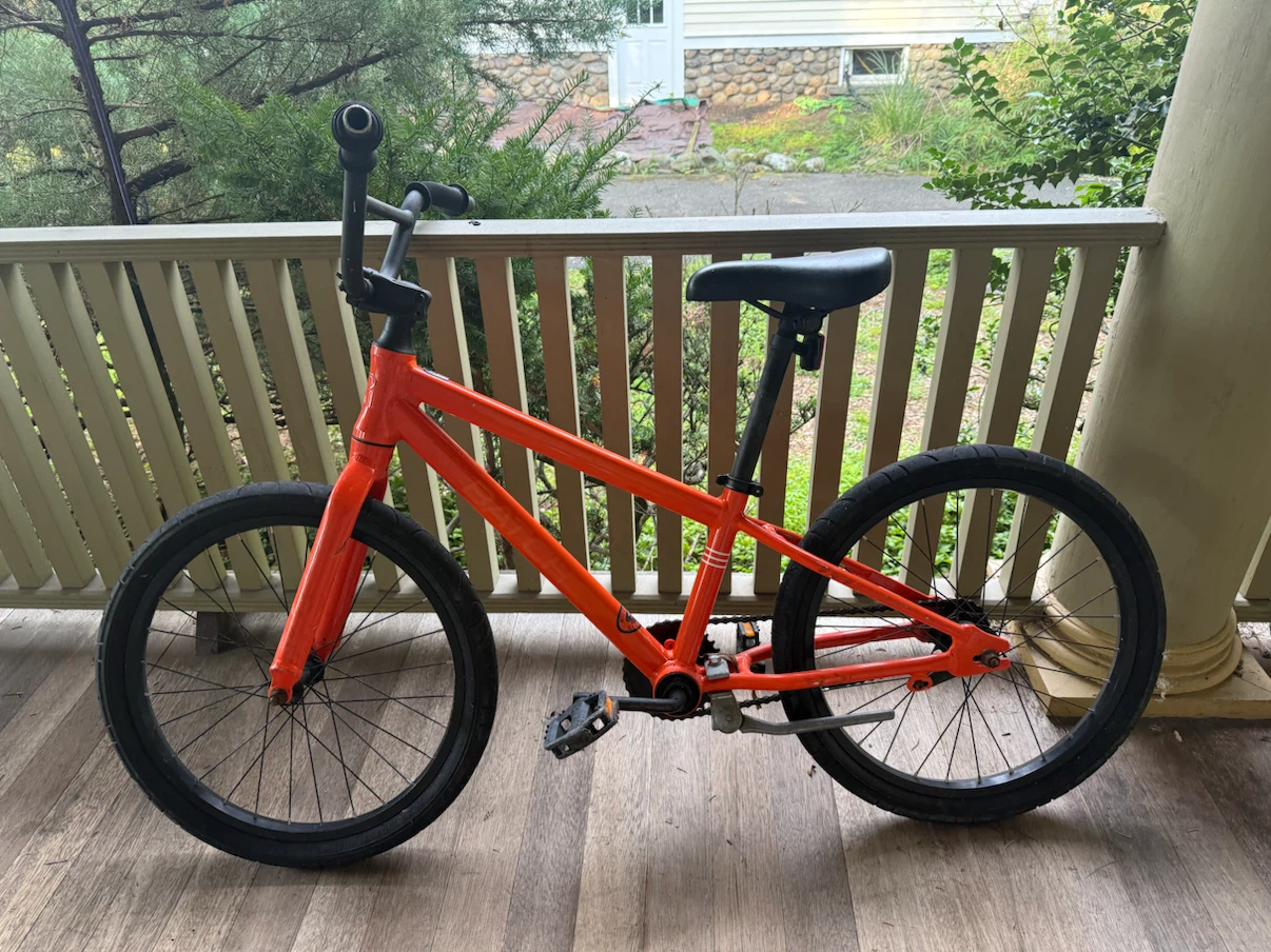 Orange BMX Bike from Ridgewood Bike Shops Exclusive Design.