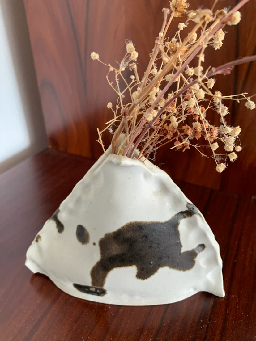 “ Hand Made Ceramic Tile Flower Case “ !