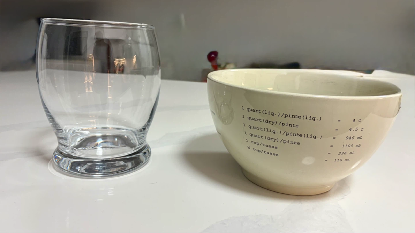 Ceramic Mixing Bowl with Measurement Conversions - photo 3