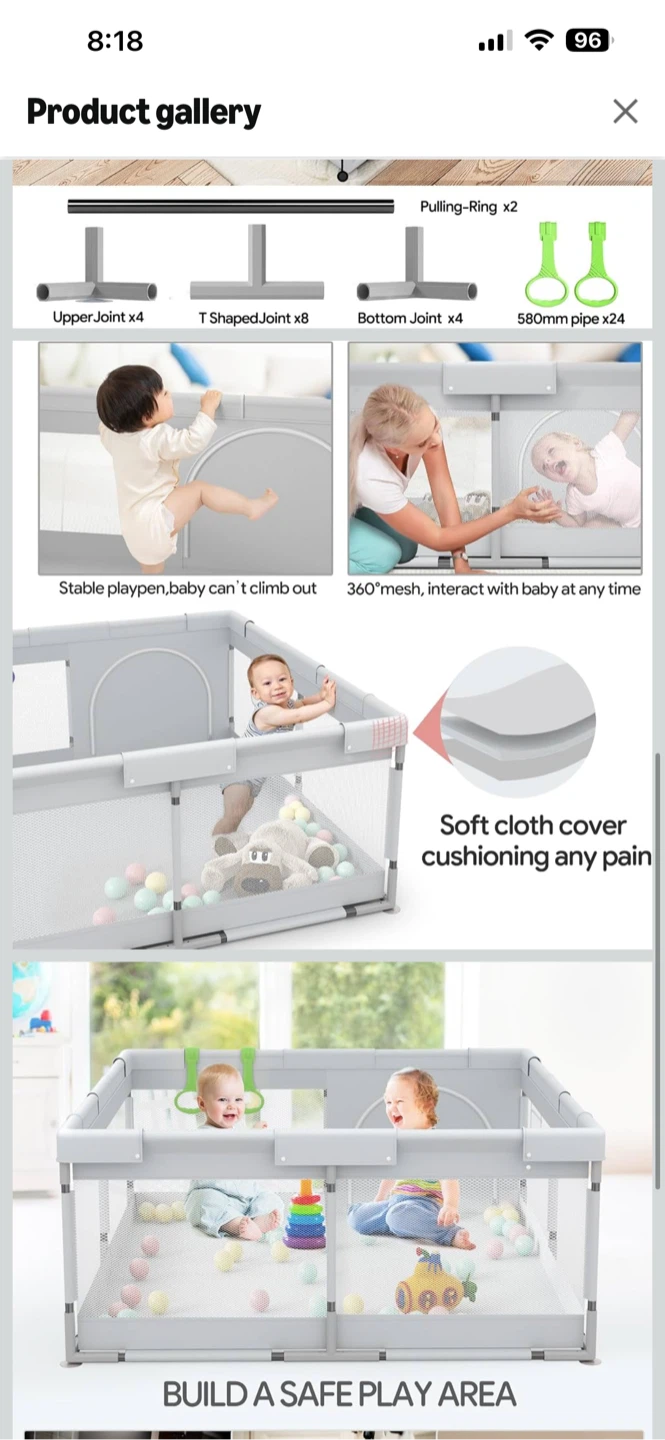 Parc 120x120 Baby Playpen - photo 3