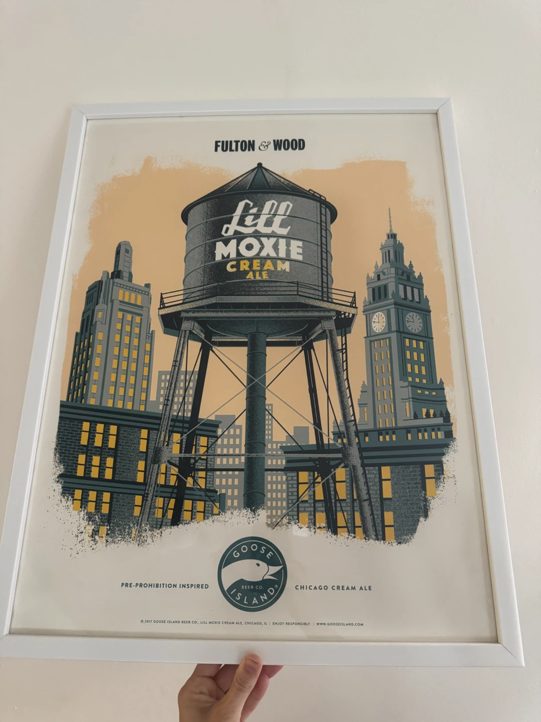Goose Island "Lil Moxie Cream Ale" Framed Poster