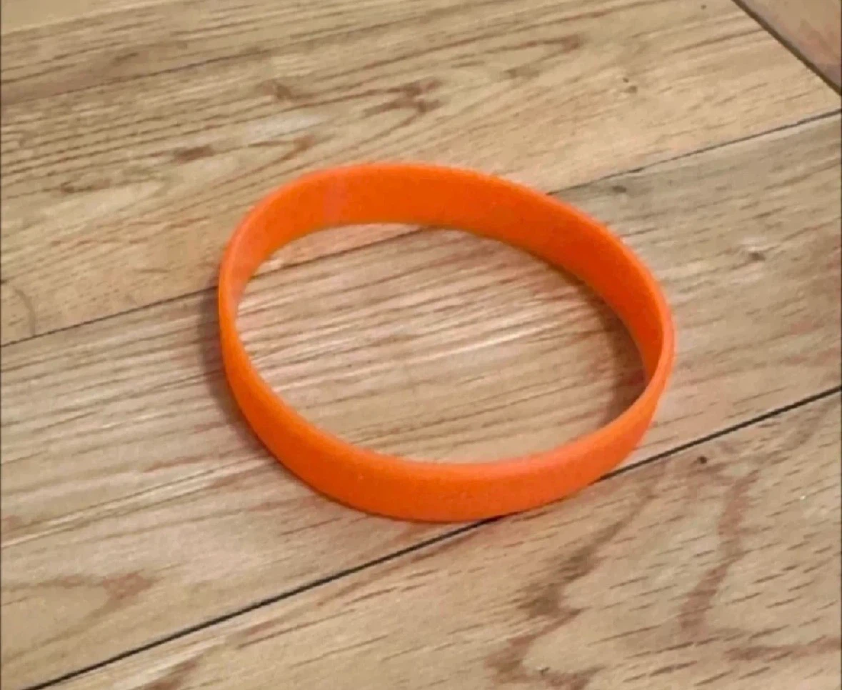 Orange Silicone Wristband