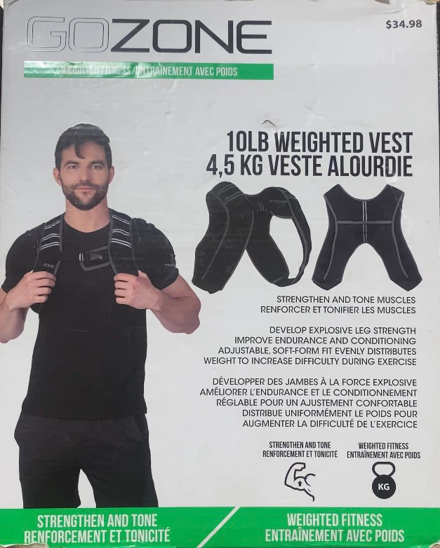 GOZONE 10LB Weighted Vest