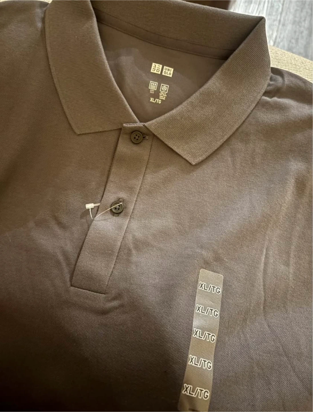 New Uniqlo DRY-EX Polo Shirt XL Grey - photo 2