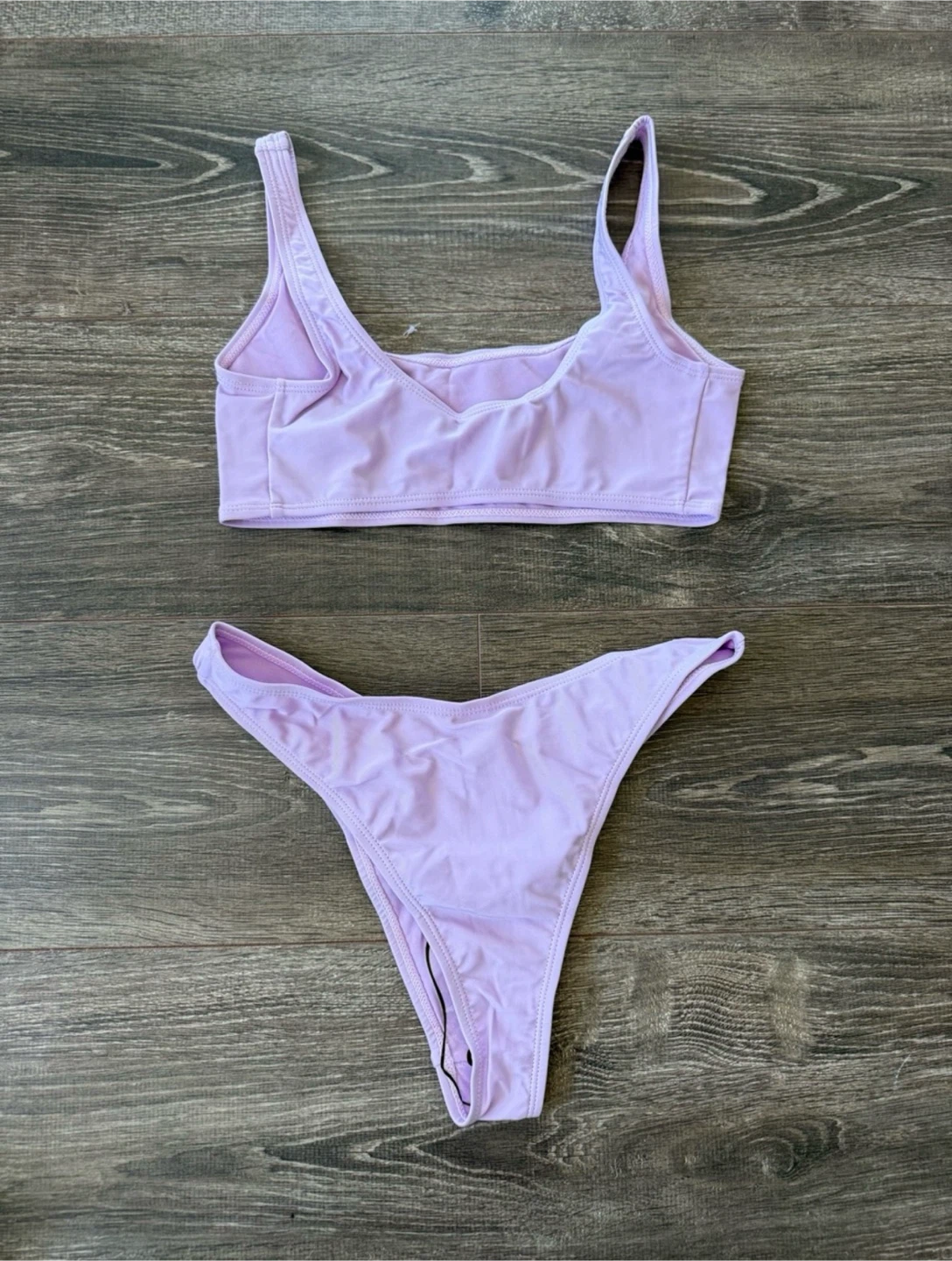 New Lilac Bikini Top with High-Cut Bottoms - photo 2