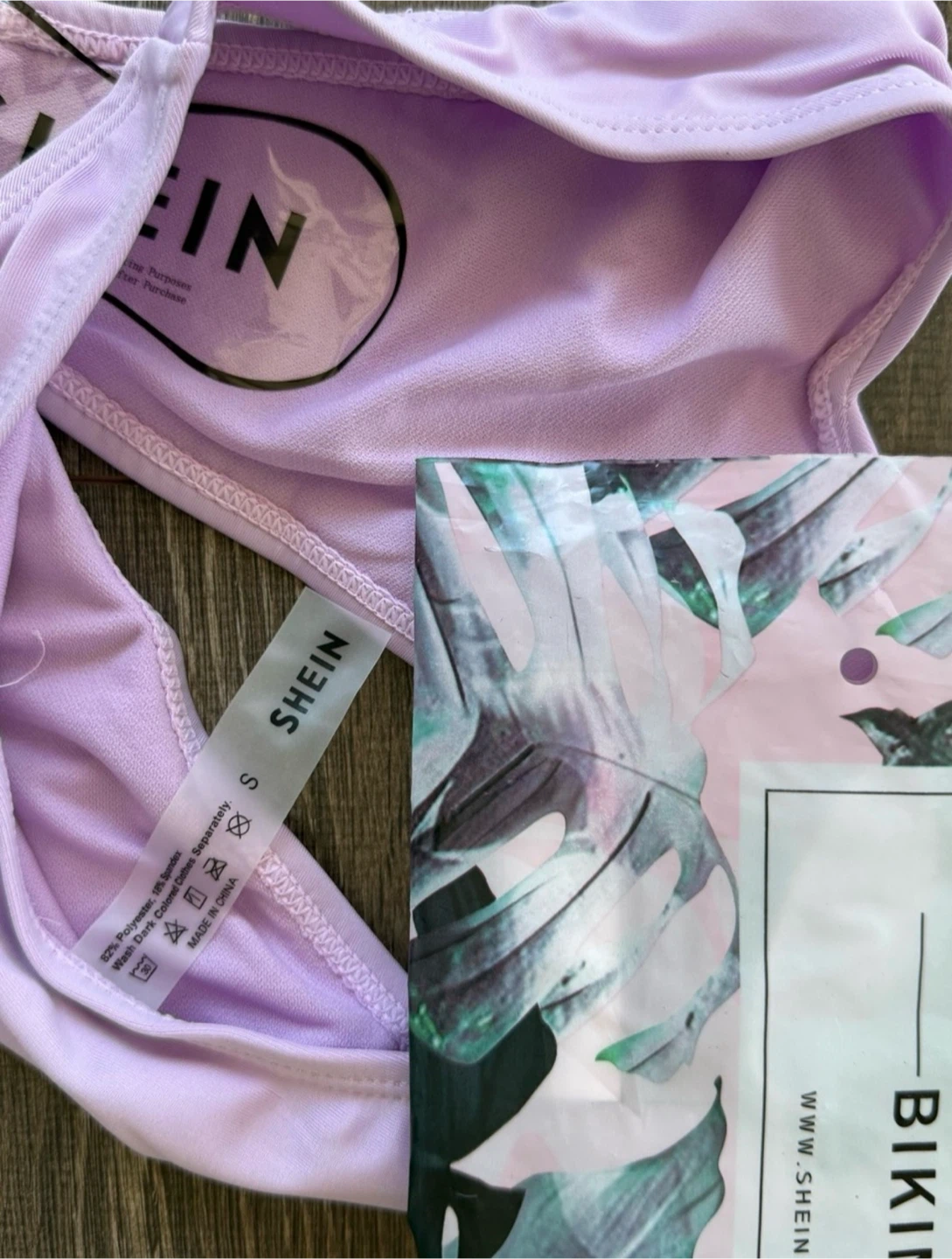 New Lilac Bikini Top with High-Cut Bottoms - photo 3