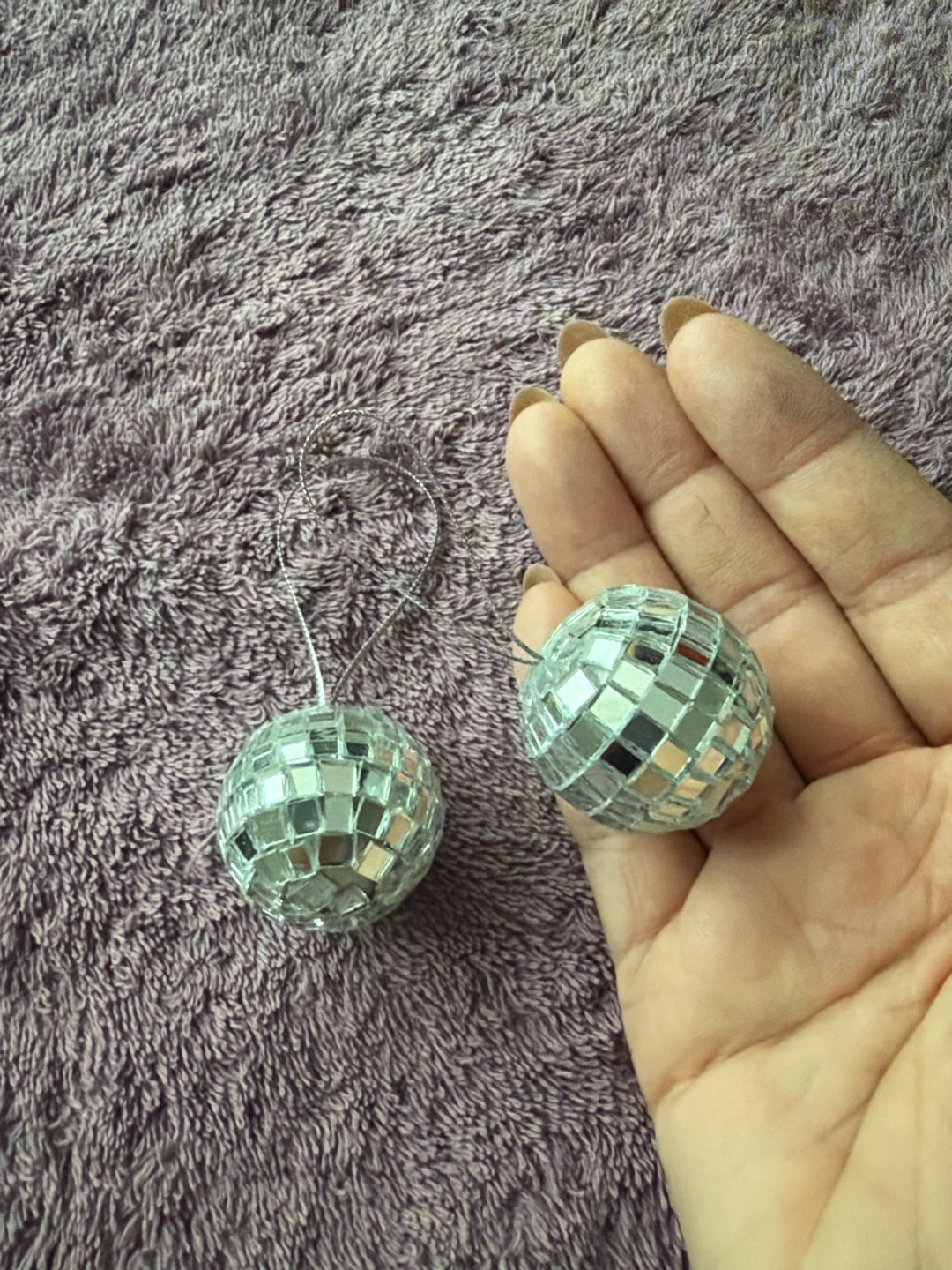 Mini Disco Ball Ornaments (Set of 2)