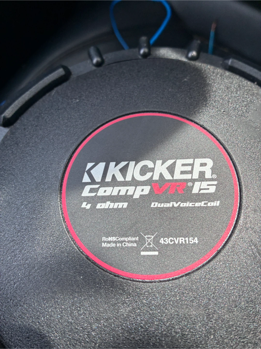 Kicker CompVR 15 4 ohm Dual Voice Coil Subwoofer - photo 2
