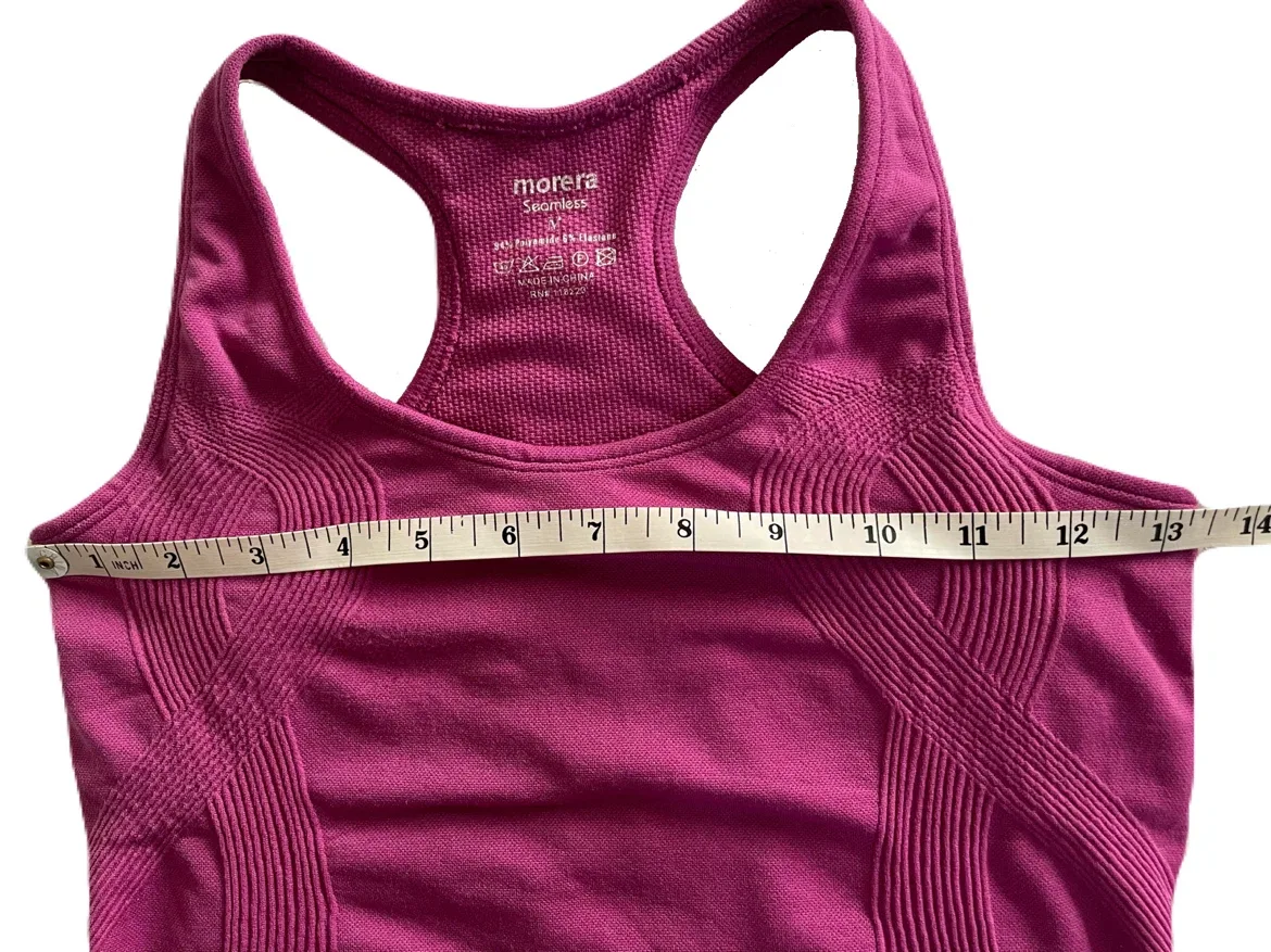 Morera women’s medium tank, racerback, workout, magenta - photo 3