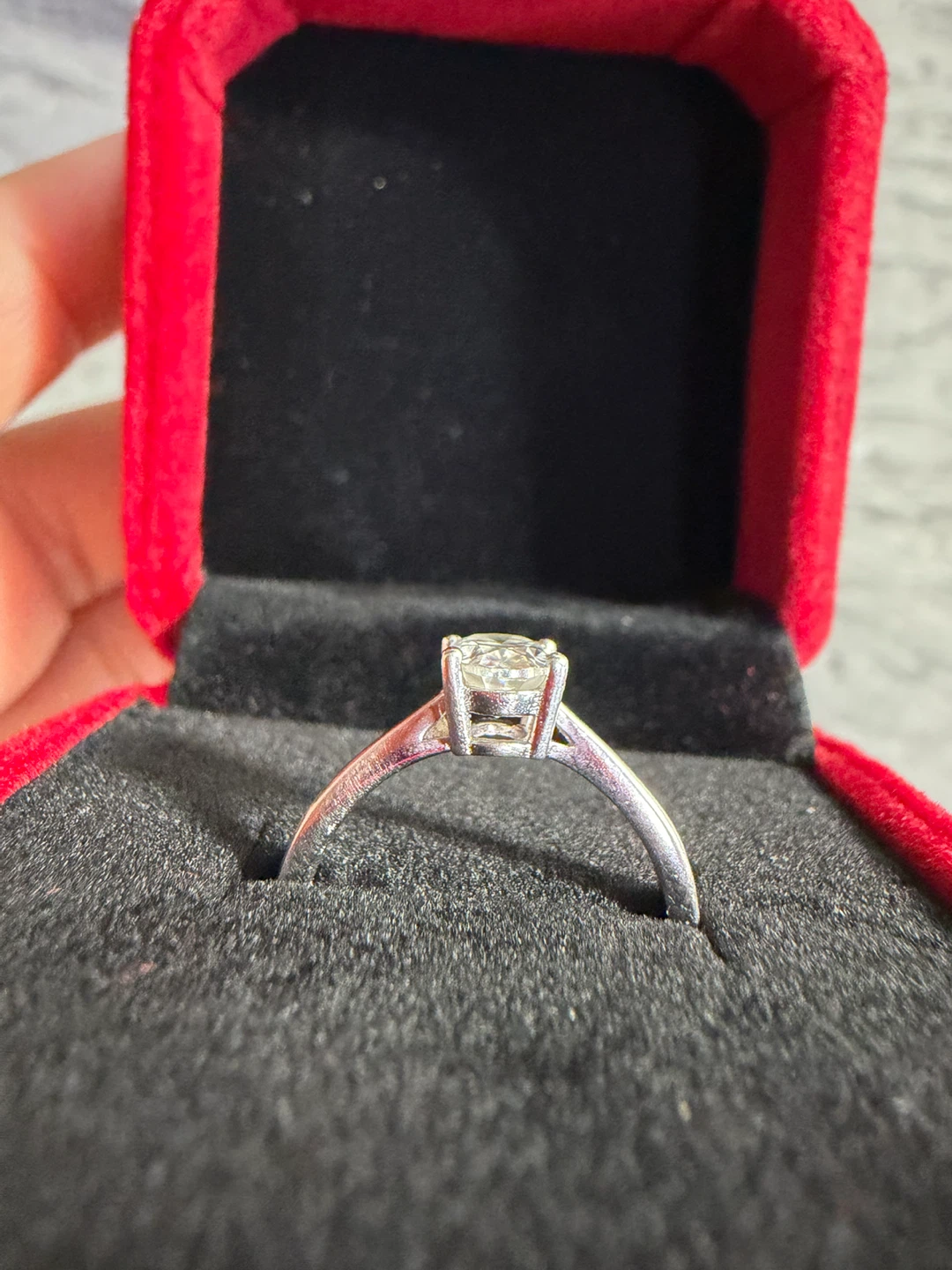 Sterling Silver 925 Ring with Certified Moissanite 💍 - photo 2