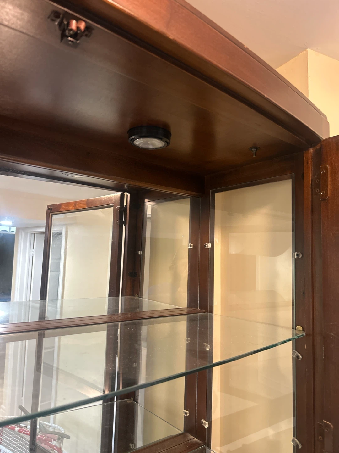 Wooden China Cabinet with Glass Doors - photo 4
