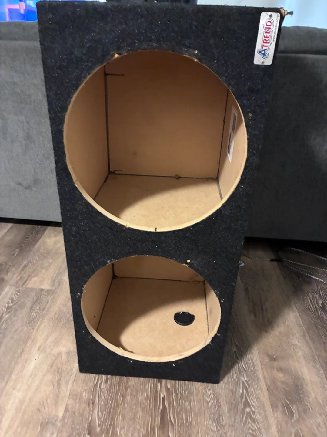 ATREND Dual 15-inch Subwoofer Box Enclosure