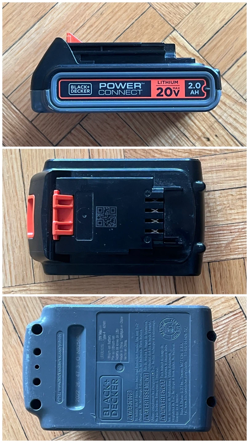Black+Decker 20V Drill Battery