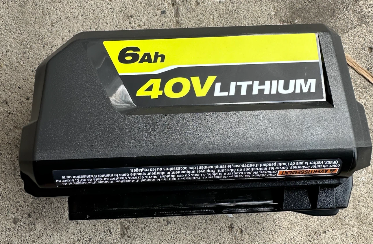 Ryobi 40V Lithium 6Ah Battery