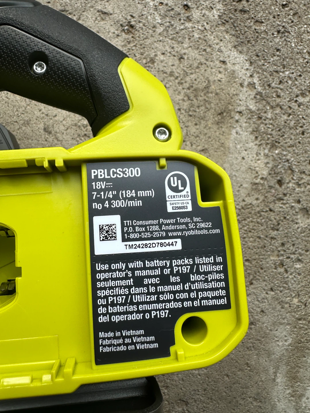 Ryobi ONE+ HP 18V Cordless Circular Saw PBLCS300 - photo 2