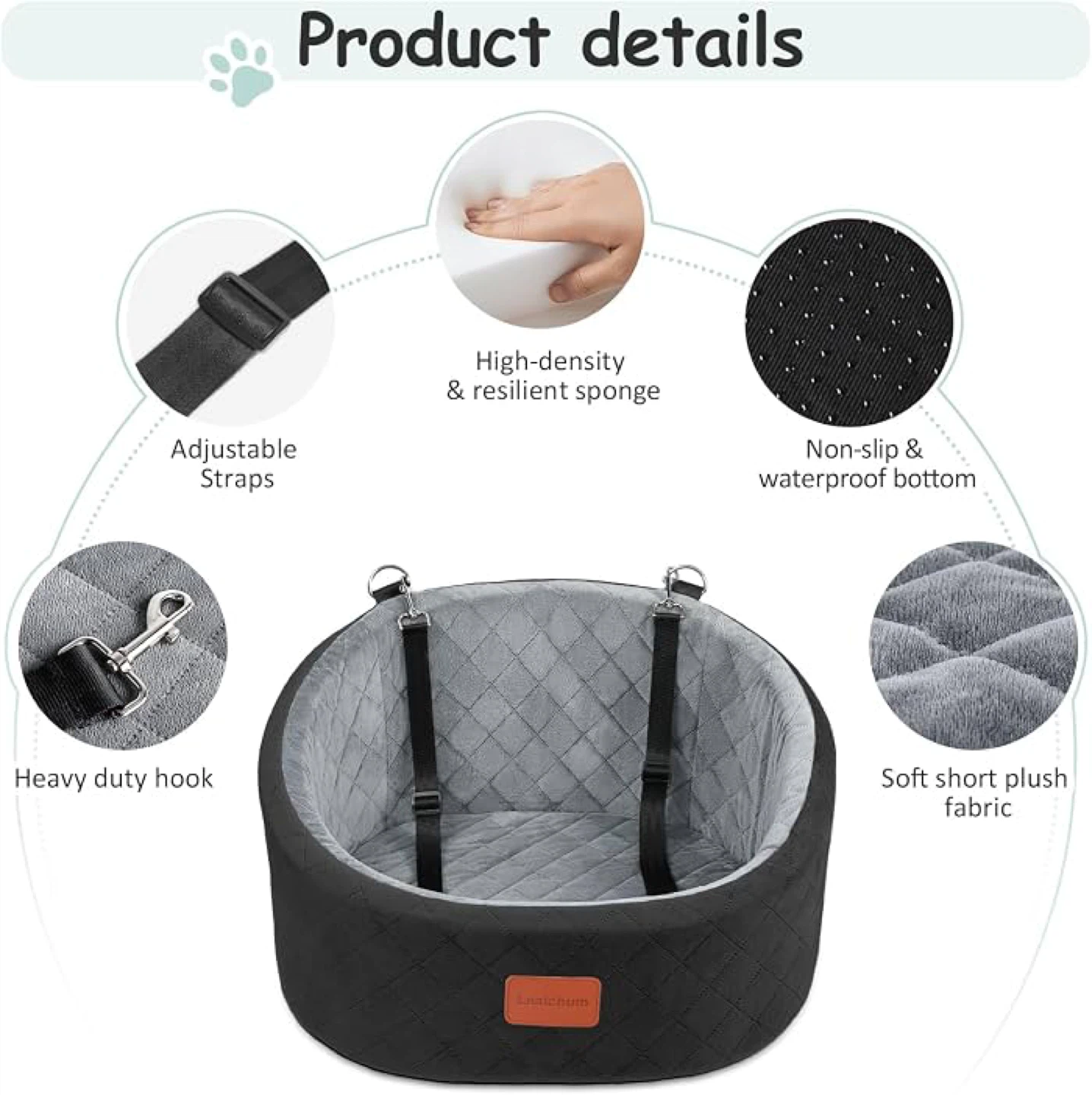 Lealchum Dog Car Seat - New - photo 3