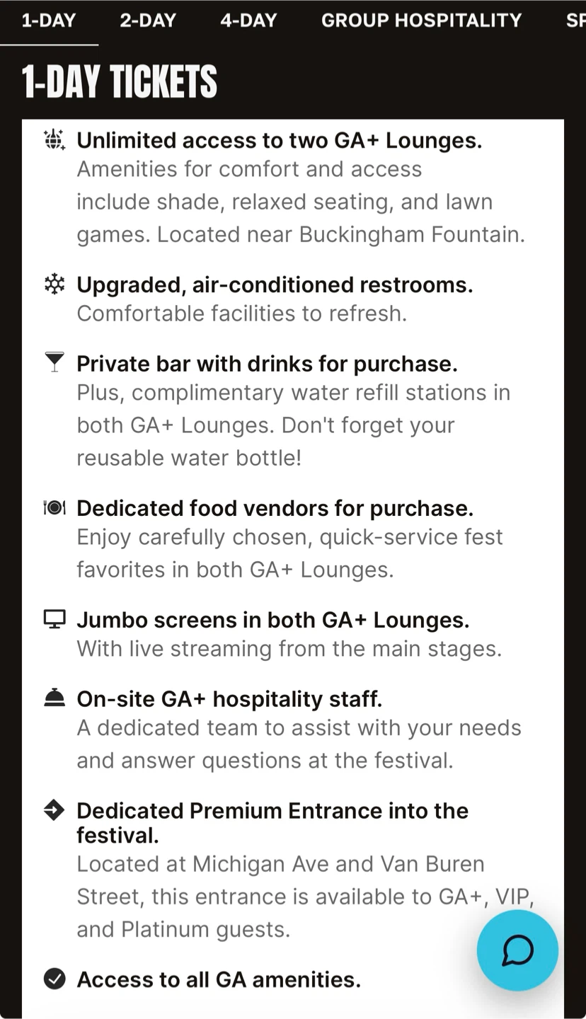 Lollapalooza Sunday GA+ Wristband - photo 2