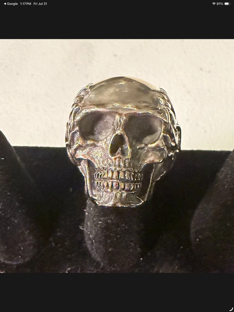 Sterling Silver Skull Ring
