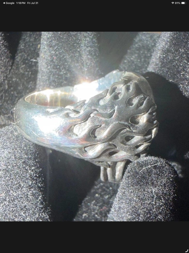 Sterling Silver Skull Ring - photo 2