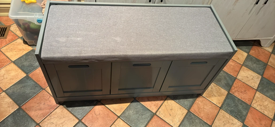 Bench Shoe Rack Shoe Cabinet with Seat Cushion