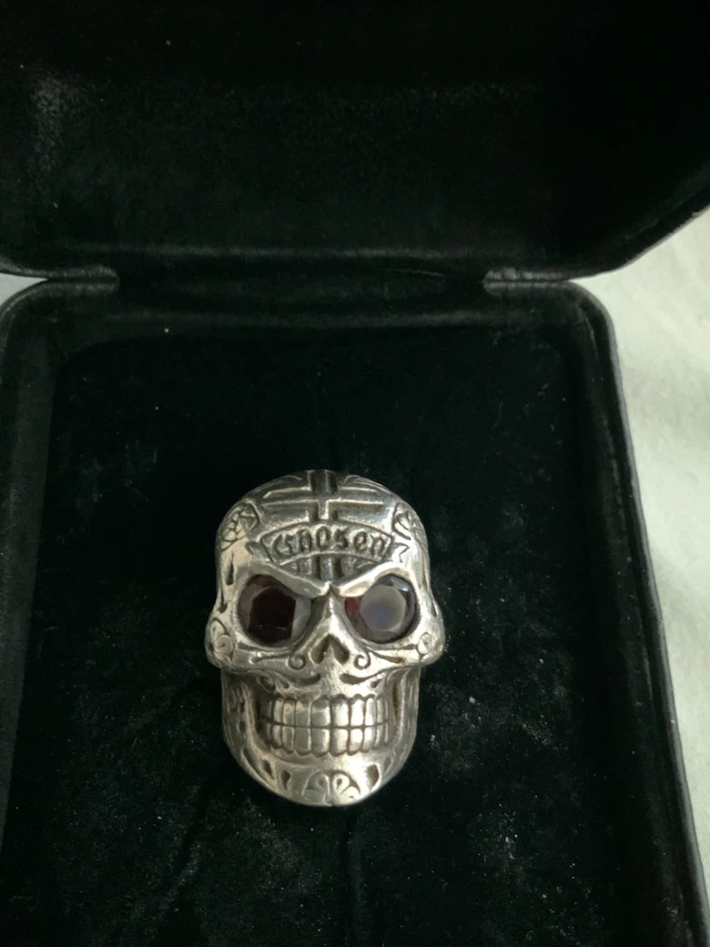 King Baby Sterling Silver Skull Ring retail 2000 asking 700 - photo 2