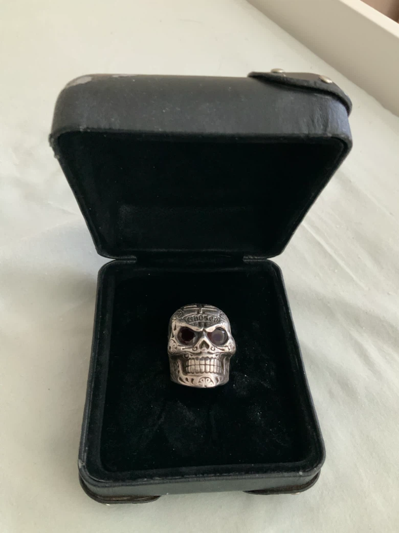 King Baby Sterling Silver Skull Ring retail 2000 asking 700 - photo 3