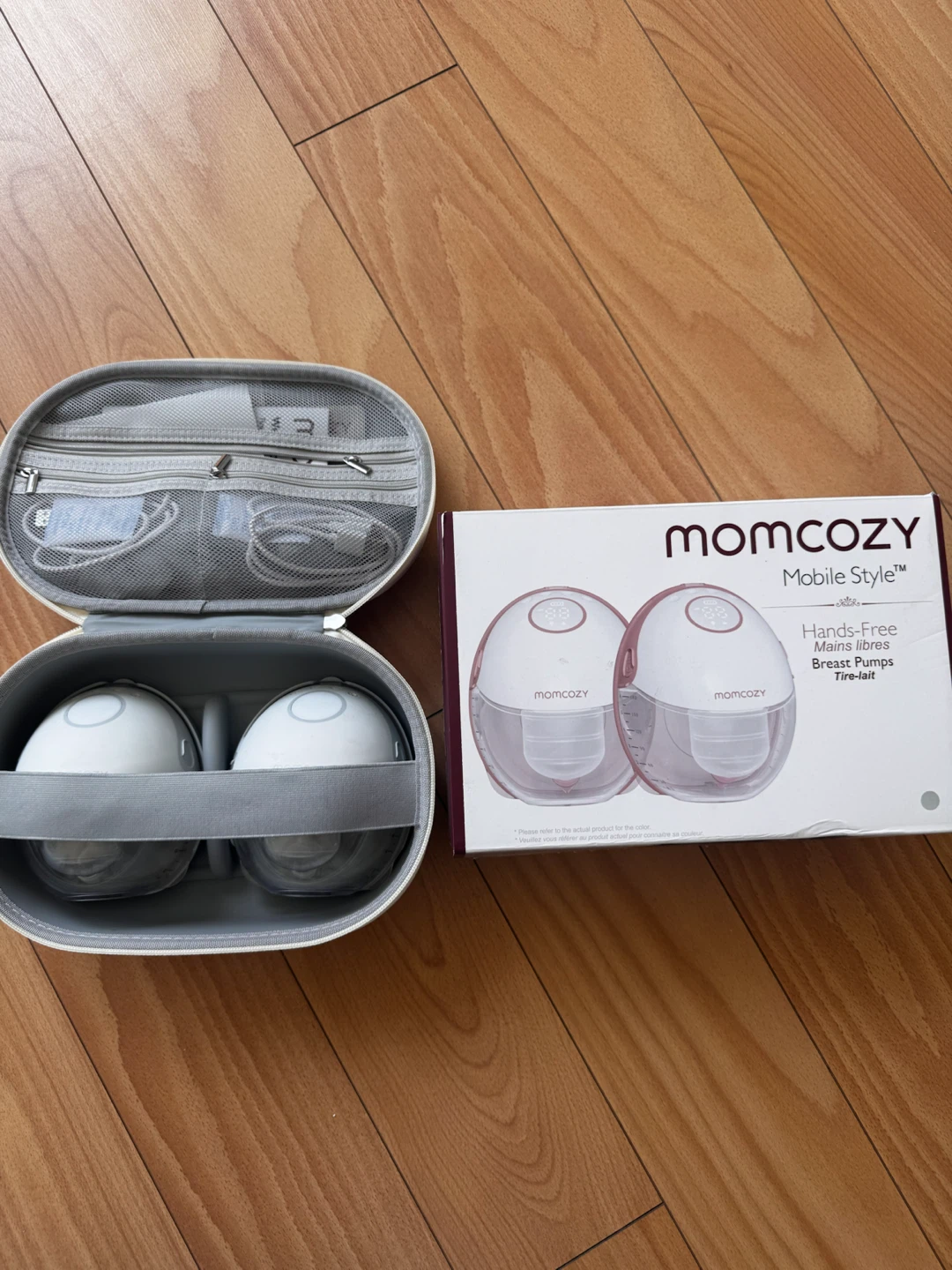 Momcozy Hands-Free Breast Pump Cozy Red 2 Count - photo 3