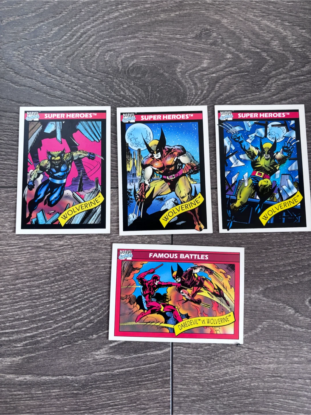 Marvel series 1, Wolverine, trading cards, 1990