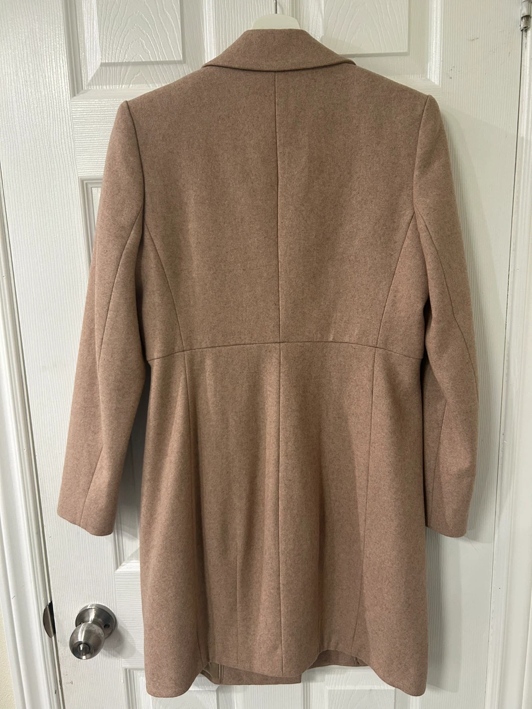 Dusty Rose Wool Blend Peacoat - photo 2