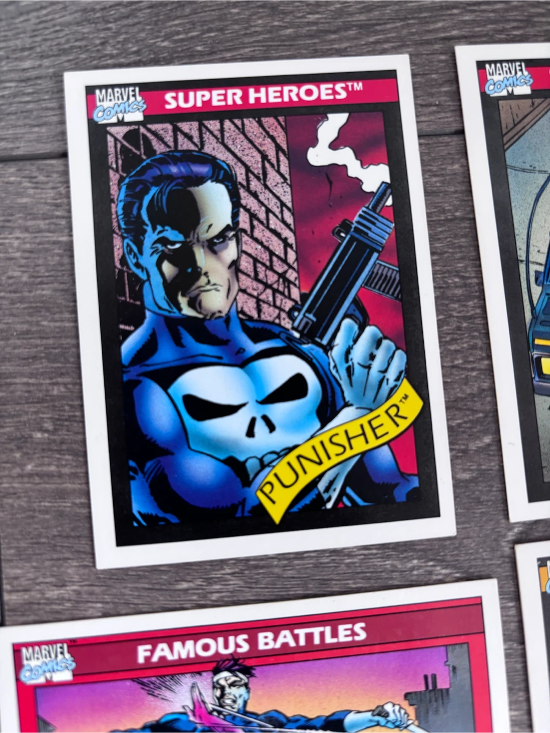 Marvel series 1, Punisher Trading Cards, 1990