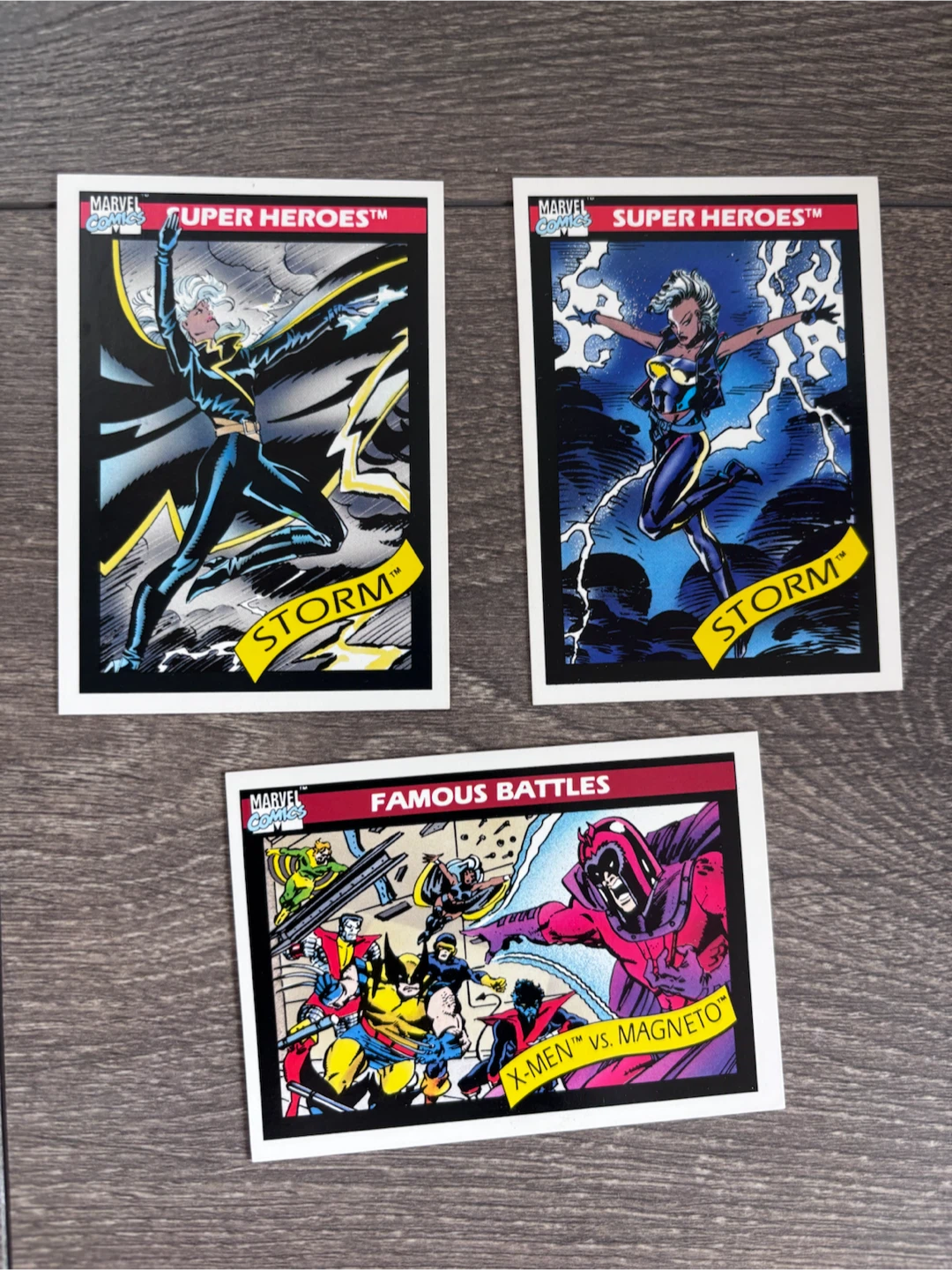 Marvel Comics series 1 Trading Cards, Storm and X-men