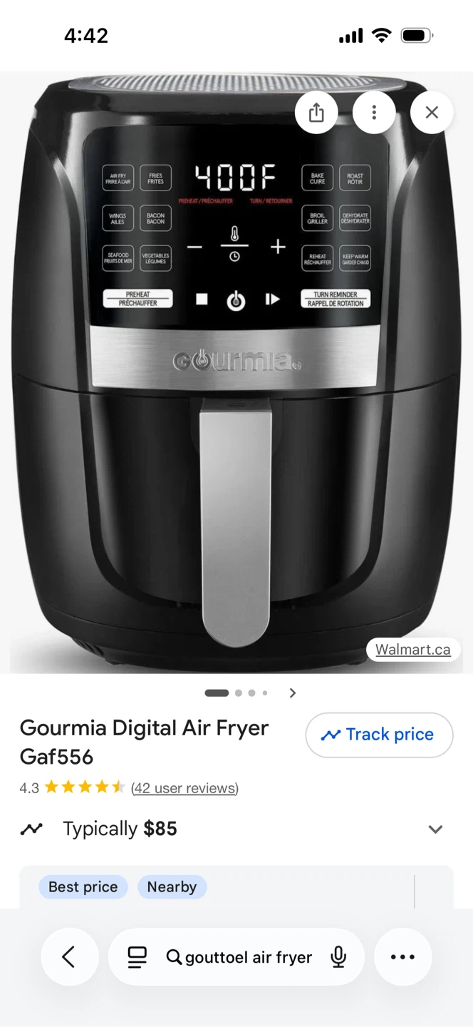 Gourmia Digital Air Fryer GAF556 - photo 2