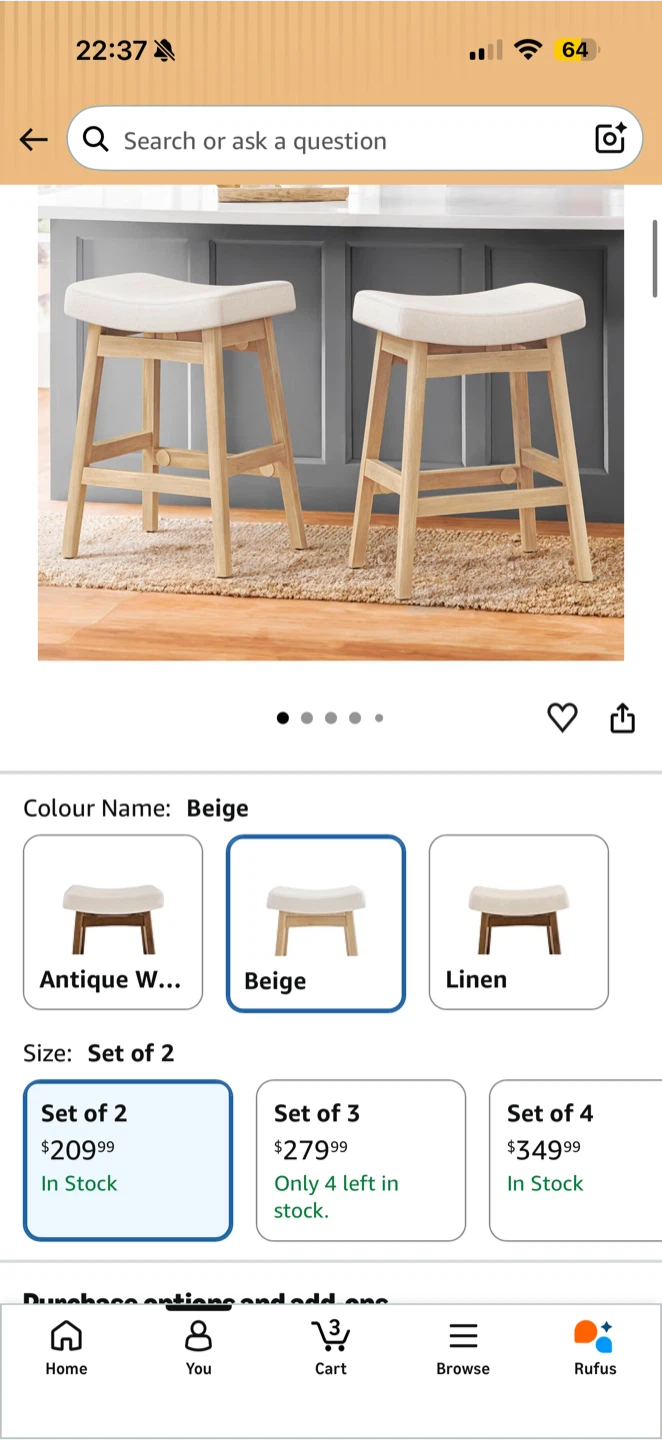 Set of 2 Stools - photo 4
