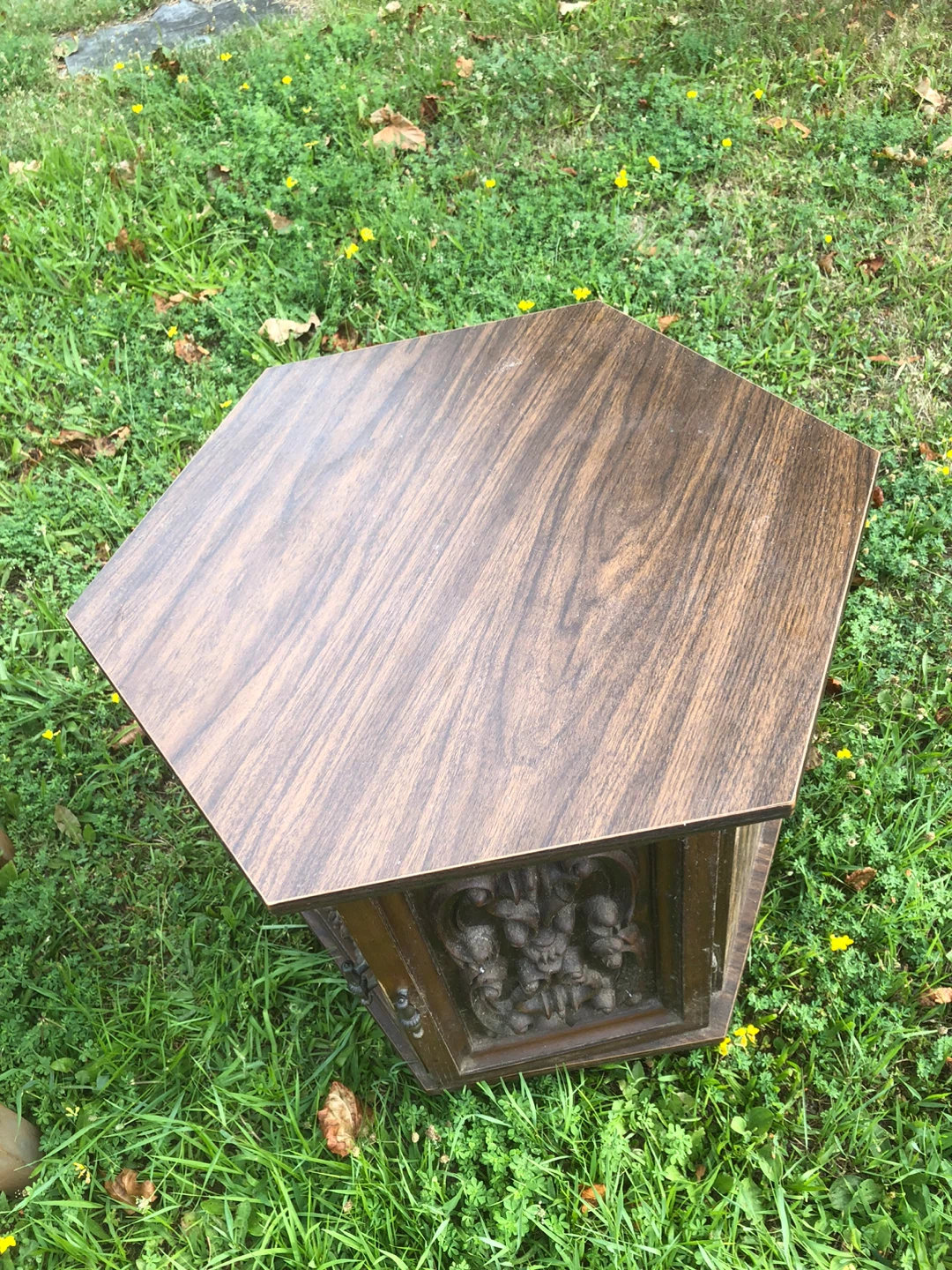 Vintage Hexagonal Side Table - photo 4