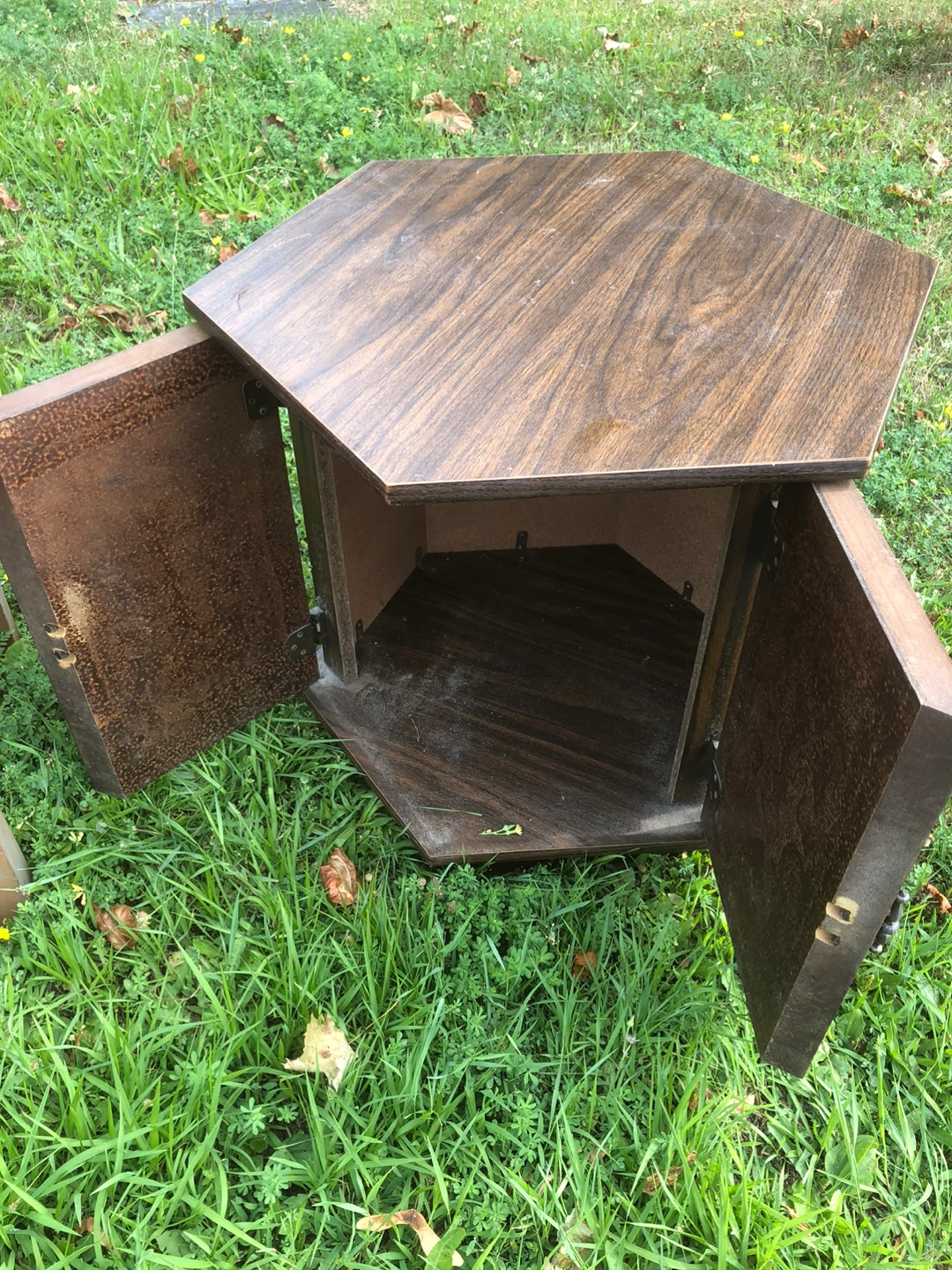 Vintage Hexagonal Side Table - photo 2