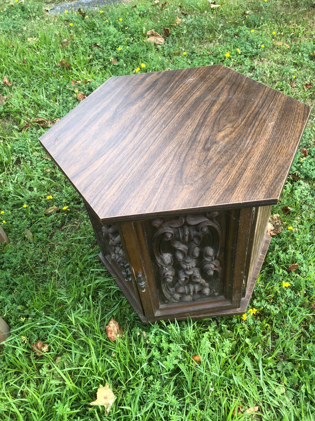 Vintage Hexagonal Side Table - photo 3