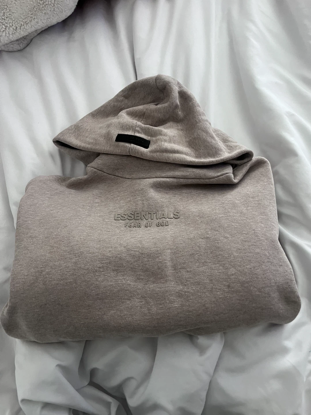 Fear of God Essentials Taupe Hoodie