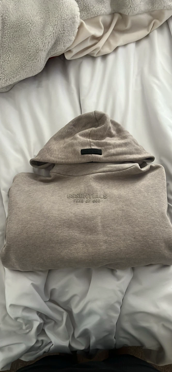 Fear of God Essentials Taupe Hoodie - photo 3