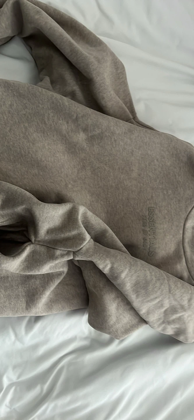 Fear of God Essentials Taupe Hoodie - photo 5