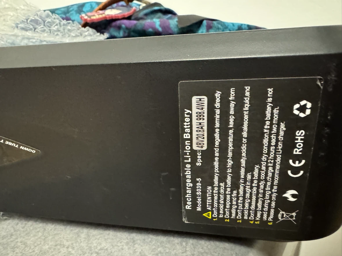 Rechargeable Li-ion Battery 48V 20.8AH 998.4WH with Charger - photo 3