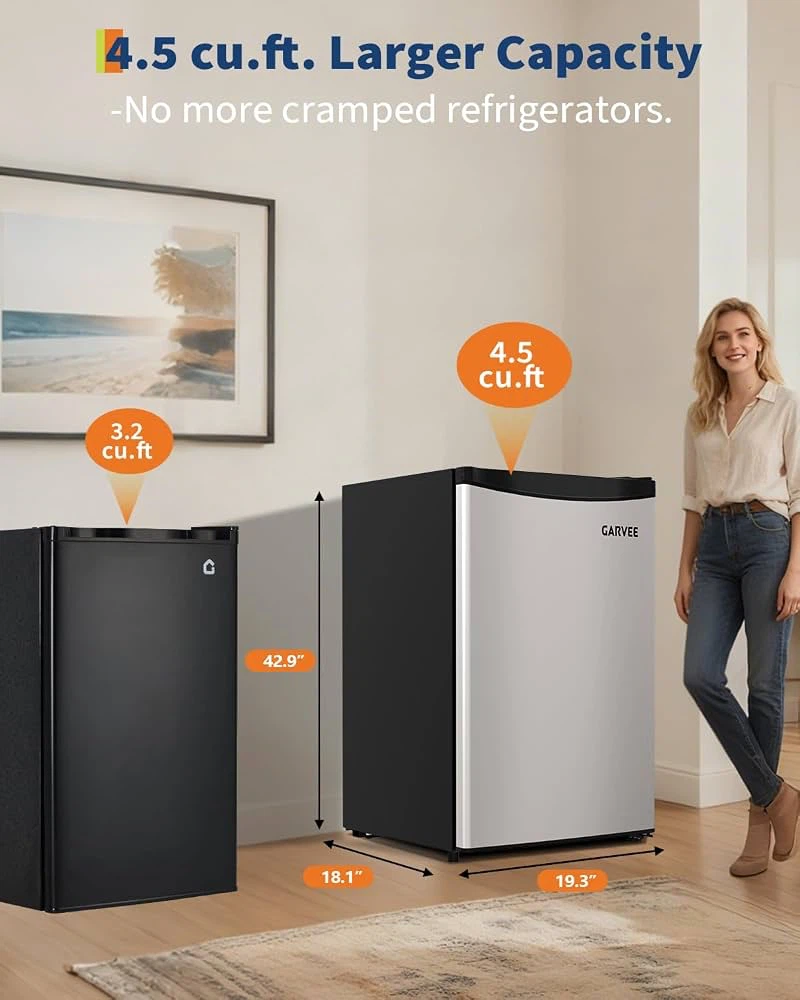 🔥 Brand NEW – EliteEdge 4.5 Cu. Ft. Mini Fridge with Freezer - photo 5