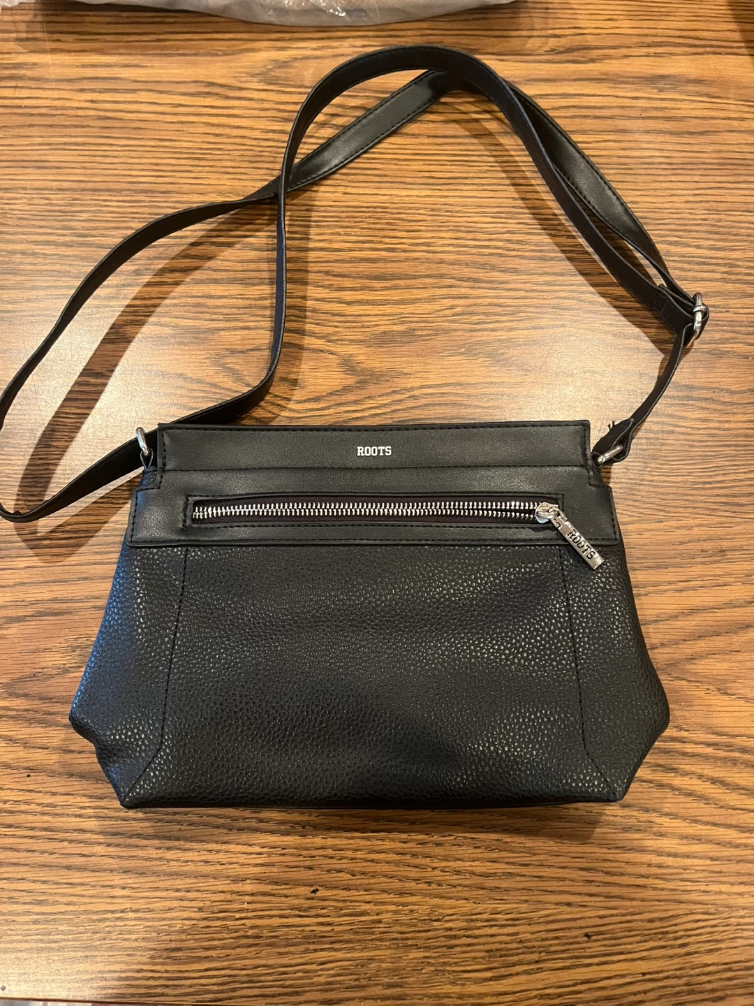 Roots Black Crossbody Bag