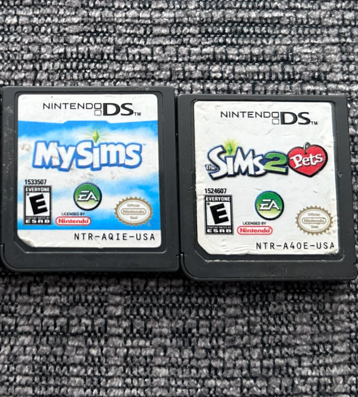 Nintendo DS MySims and Sims 2 Pets Games