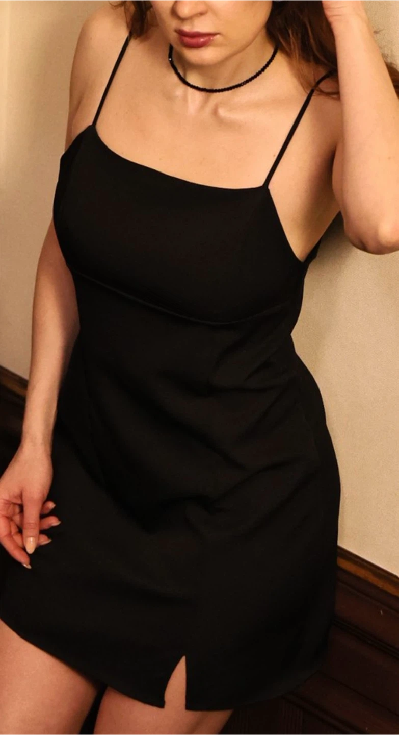 Black Spaghetti Strap dress Aritzia